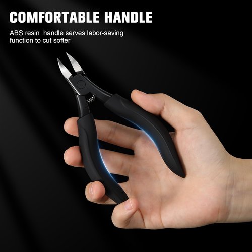 BEZOX Comfort Grip Ingrown Toenail Clippers for Thick Toenails - Precision Thick Toe Nail Clipper for Ingrown and Curly Nails, Toenail Scissors for Seniors