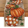 Fall 13x108 Inch Polyester Table Runner - Bright Home Decor for Parties & Events - Wood Variation