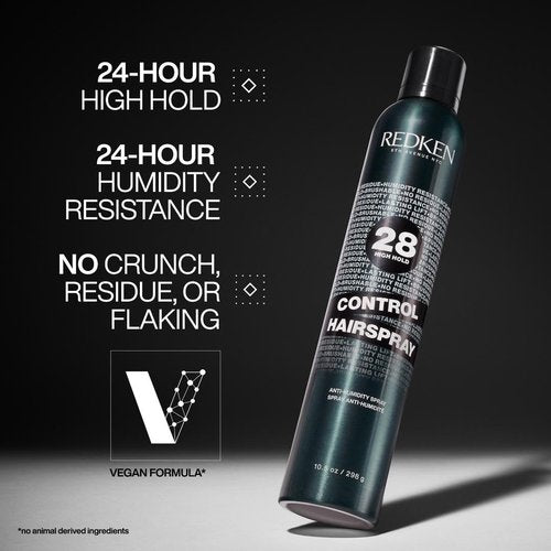 Redken Control Hair Spray 28 - Maximum Hold & Anti-Frizz Formula | Long-Lasting Style for All Hair Types