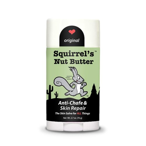 Squirrel's Nut Butter Anti Chafe Stick | All Natural Chafe Prevention & Skin Care for Athletes, Runners & Adventurers | Thighs, Arms, Pack Straps & More | 2.7 oz