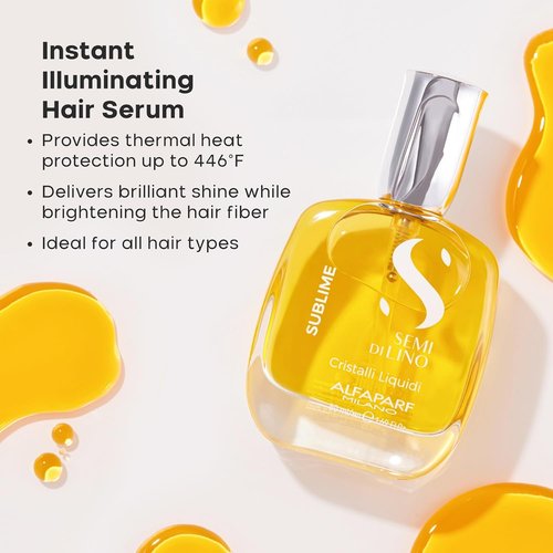 Alfaparf Milano Semi Di Lino Moisture Hair Mask & Cristalli Liquidi Serum Set | Hydrating Deep Conditioning for Dry Hair