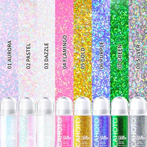 Flamingo Roll-On Glitter for Face, Body & Hair - Pink Glitter Gel - Variation of THIS listing
