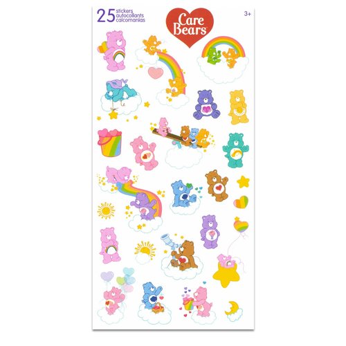 Care Bears Toothbrush Set - Bundle with 6 Toothbrushes Featuring Cheer Bear, Funshine Bear, More Plus Stickers | Care Bears Oral Hygiene Kit for Kids and Toddlers