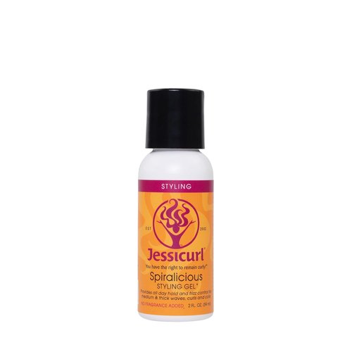 Jessicurl Spiralicious Gel - Frizz Control Hair Styling Gel for Curly Hair | 2 Fl Oz, Vegan & Sulfate-Free
