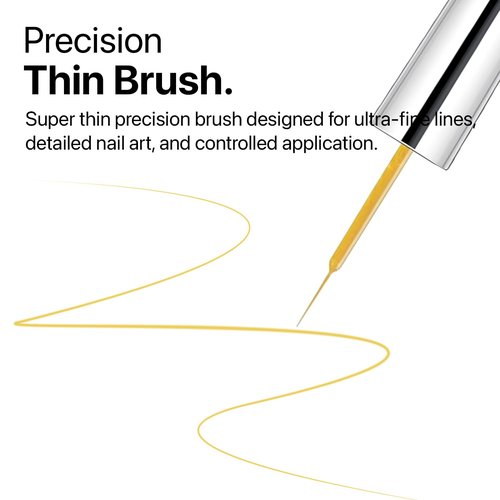 SXC Cosmetics Gel Liner Nail Art Set – Gold & Silver 2pcs Gel Liner Nail Art Chrome 3D High-Gloss Effect for Nail Paint Design with Thin Brush DIY French Manicure Curing Requires