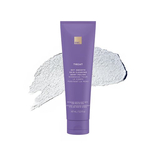 European Wax Center Get Smooth Skin Clearing Body Polish- Refining Exfoliant with PHA, Glycolic Acid, & Lactic Acid AHA to Help Breakouts, Ingrown Hairs, & Razor Bumps with Granulate Pumice