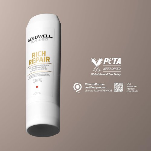 Goldwell Dualsenses Rich Repair Conditioner - Restores Dry Hair | 1L Size for Deep Nourishment