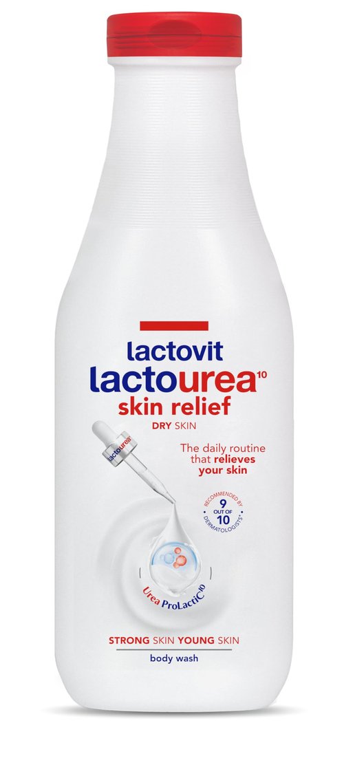 Lactovit | Lactourea Body Wash | Hydrating Shower Gel for Dry Skin | With Urea ProLactiC10 Complex, Lactic Acid & Pure Urea | Soft & Youthful Skin | Dermatologist Recommended | 600 ml