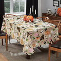 Halloween Witches Brew Vinyl Rectangular Tablecloth 60 x 102 Inch with Flannel Backing - Witch Ghost Pumpkin Design - Variation of THIS listing
