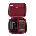 Hermitshell Hard Travel Case for Wahl Professional 5 Star Series Shaver/Shaper WA8061-100 (Black+Maroon)