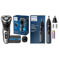 Philips Norelco Shaver 3900 - Rechargeable Wet & Dry Shaver with Trimmer & Stand | Nose Trimmer 3000 for Ears & Eyebrows