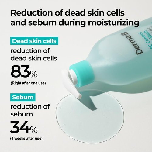 Derma B AC Control Body Wash - Anti-Blemish & Hypoallergenic Cleanser | 420ml, Soothing Shower Gel