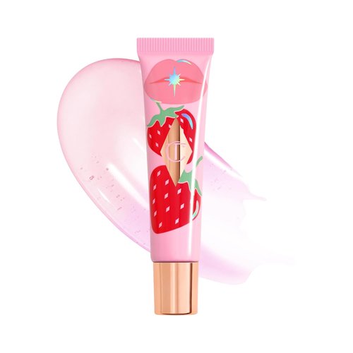 Charlotte Tilbury Healthy Glow Nectar Lip Oil - Sheer Tinted Gloss with Hyaluronic Acid & Vitamin E for High-Shine Hydration