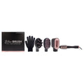 Beachwaver Co. Blow Brush - Midnight Rose | Versatile Blow-Dry Brush for All Hair Types | 2 Speeds, 4 Heat Settings, 4 Attachments
