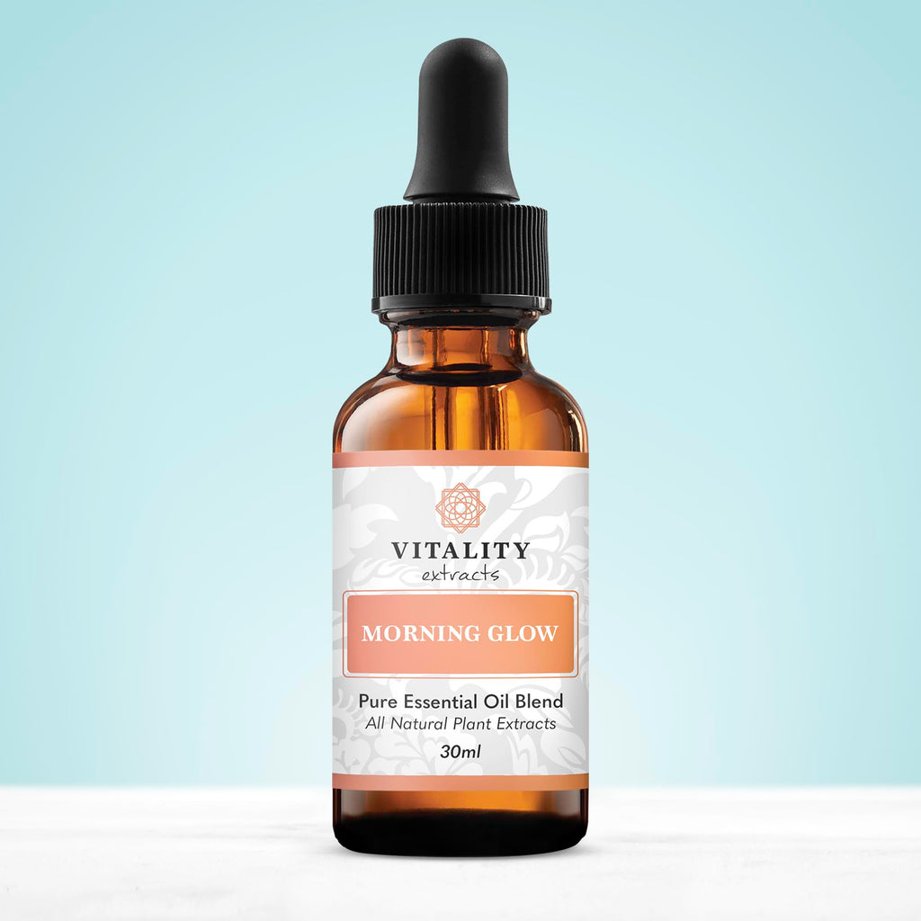 Vitality Extracts Morning Glow - Daily Moisturizing Serum, Avocado Oil, Tone, Rosehip, Vegan, Supple Skin, Radiant, All Skin Types, Hydrates & Nourishes