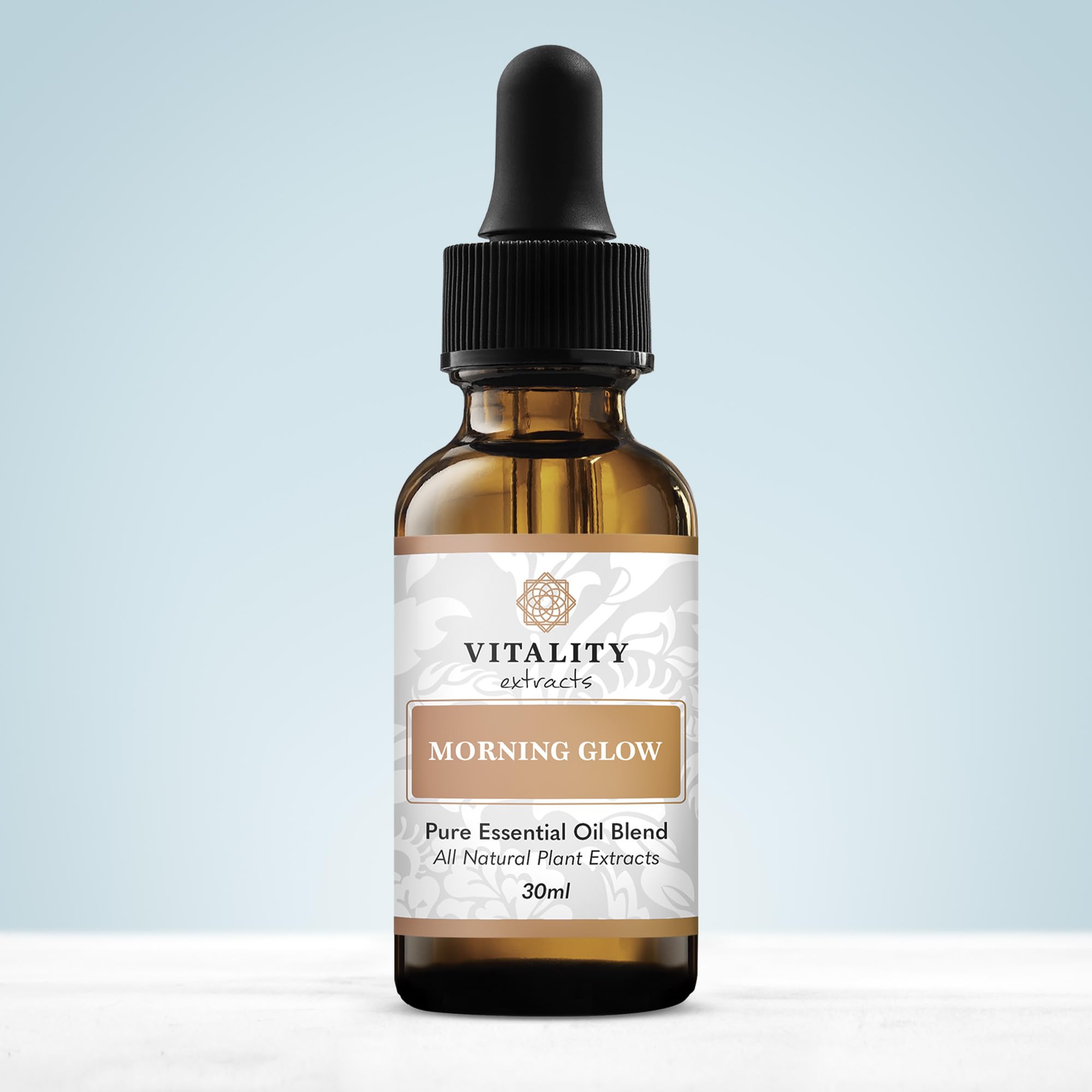 Vitality Extracts Morning Glow - Daily Moisturizing Serum, Avocado Oil, Tone, Rosehip, Vegan, Supple Skin, Radiant, All Skin Types, Hydrates & Nourishes
