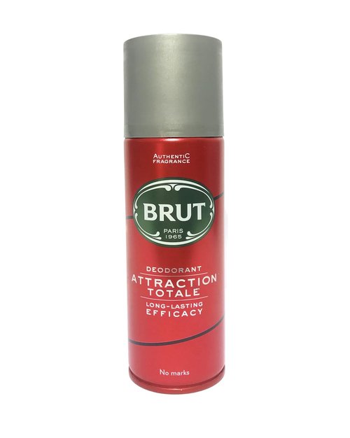 Brut Attraction Totale Deodorant Body Spray for Men - 6.7 oz Long-Lasting Freshness