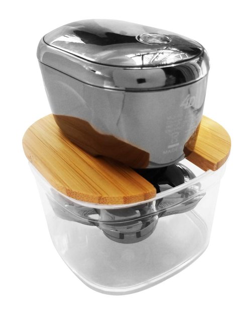 FitSand Bamboo Shaver Rinse Stand Compatible with Skull Shaver Pitbull Gold PRO GX5 Head and face Shaver