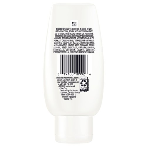 Jergens Original Scent Dry Skin Body Lotion, Hand and Body Moisturizer, Cherry Almond Essence, Dermatologist Tested, 3 Oz, Pack of 8