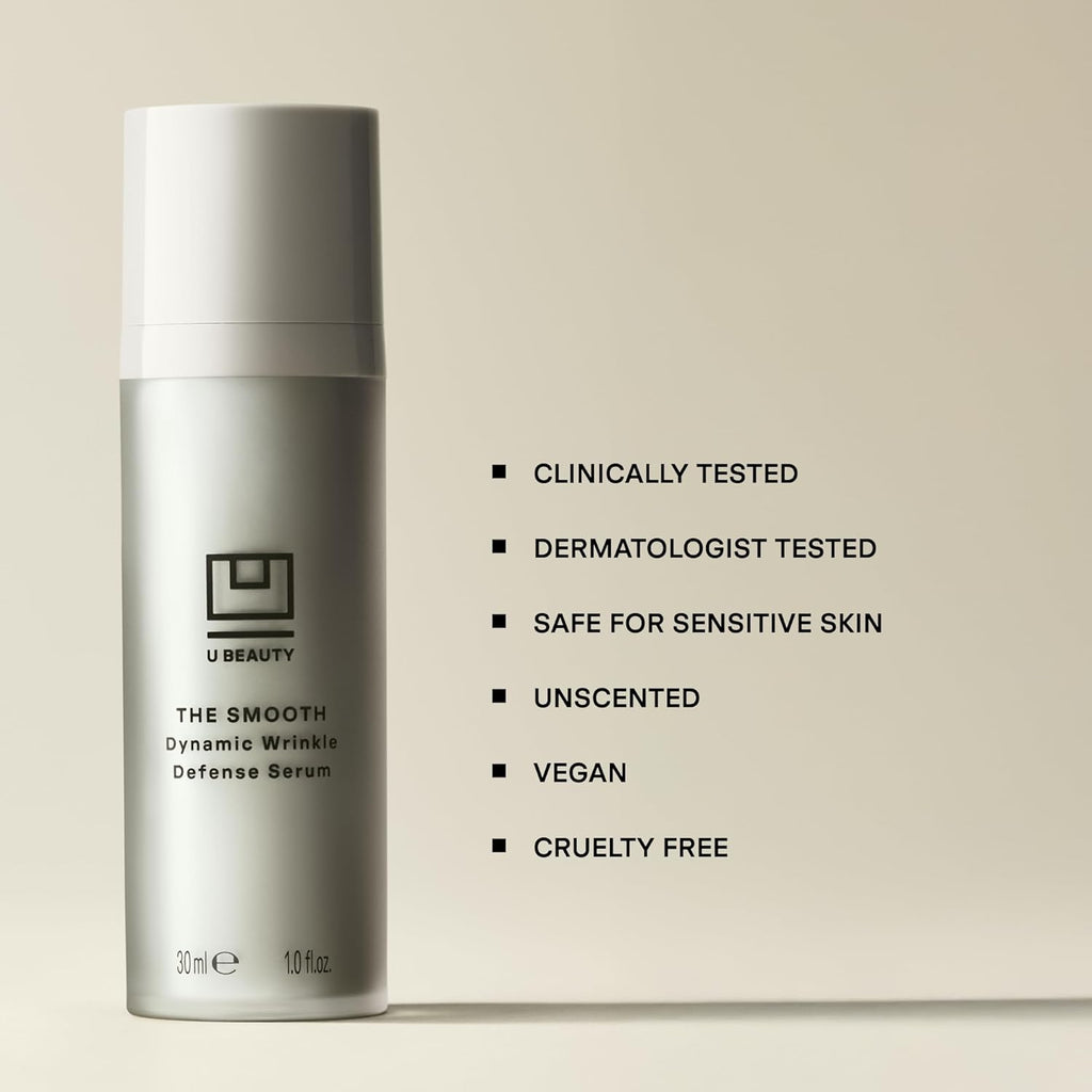 U Beauty The Smooth Dynamic Wrinkle Defense Serum - Multi-Peptide Complex & Retinol for Firming, 15ml
