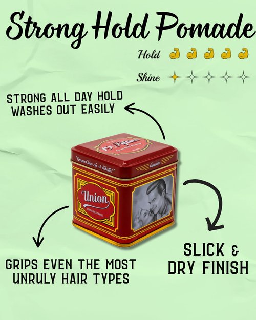 Skiennix Strong Hold Pomade For Men - 4oz Tin | All-Day Firm Hold, Low Shine & Easy Washout, Perfect For Pompadours & Comb-Overs
