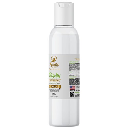 Brazilian Keratin Treatment Formaldehyde Free Kachita Spell Hair Straighteners No Formol Made in USA (8floz)