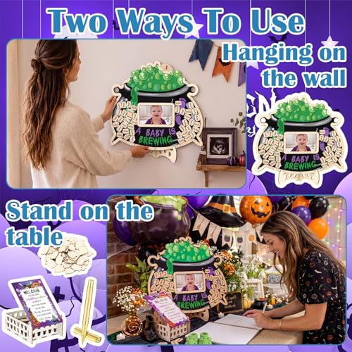 Halloween Baby Shower Guest Book Set - Baby is Brewing Theme, 63 Pcs