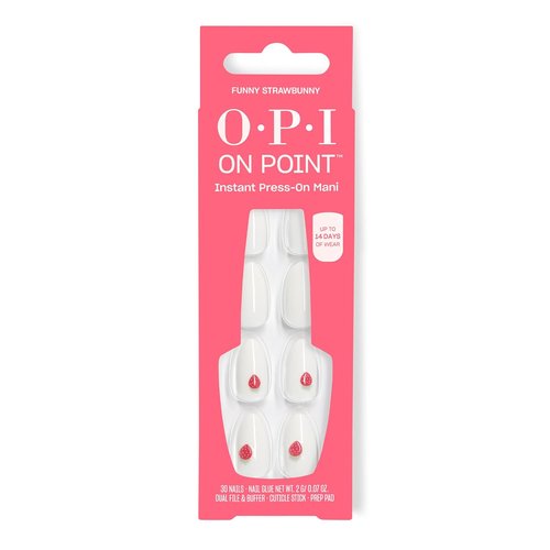 OPI Press On Nails - Short Round, Squoval & Almond Styles | 30 Count with Glue | Long Lasting & Reusable