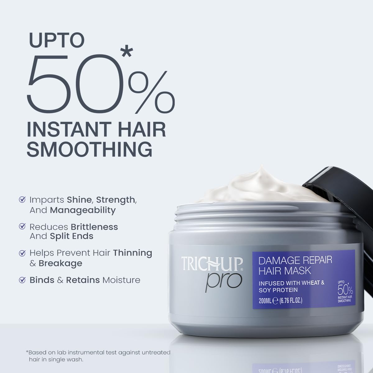 Trichup Pro Hair Mask - Deep Conditioning Treatment for Damaged Hair | Repairs Split Ends & Reduces Hair Fall - 6.76 fl oz