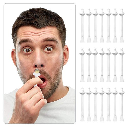 DecBlue Nose Wax Sticks - 100 Pcs Plastic Nasal Cleaning & Hair Removal Applicators for Nostril, Eyebrow Grooming for Men and Women