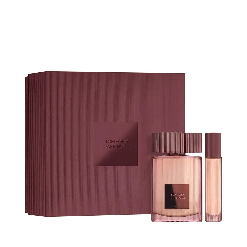 Tom Ford Cafe Rose Eau De Parfum Set - 1.7 Fl Oz + Travel Spray 0.34 Fl Oz | Luxurious Fragrance Gift