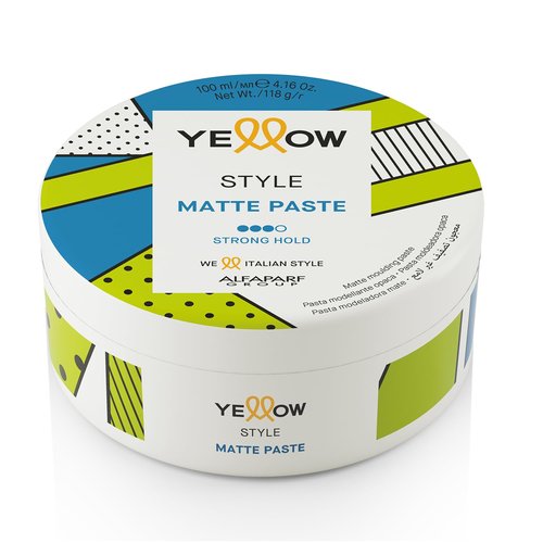 ALFAPARF MILANO - Strong Hold Hair Paste - Matte Finish for Sculpting & Tousled Looks - 4.16 oz.