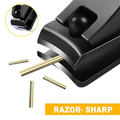 BEZOX Toe Nail Clippers for Men - Straight Blade Toenail Clipper and Curved Blade Fingernail Clippers - Premium Nail Trimmer Cutter for Thick Nails for Seniors - Black