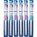 Oral-B Gum Care Extra Soft Toothbrush for Sensitive Teeth and Gums, Compact Small Head, (Colors Vary) - Pack of 6