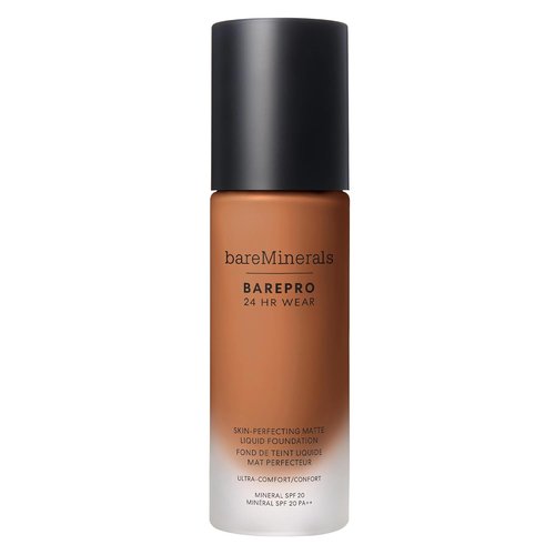 bareMinerals Barepro Liquid Foundation - SPF 20, Breathable Full Coverage Makeup, Natural Matte Finish, 24HR Wear