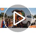 4ft Inflatable Halloween Car Decoration Pumpkin with LED Lights - Multicolor