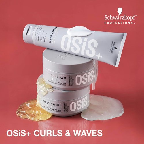 OSiS+ Tipsy Twirl Curl Cream - 10.1 Fl Oz Medium Hold Curl Enhancer for Defined Waves & Humidity Protection