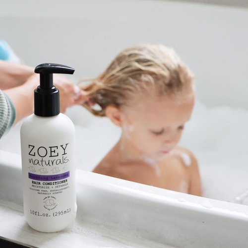 Absolutely Natural Zoey Naturals - Tear-Free Lavender Hair Conditioner for Kids | Hypoallergenic & Paraben-Free