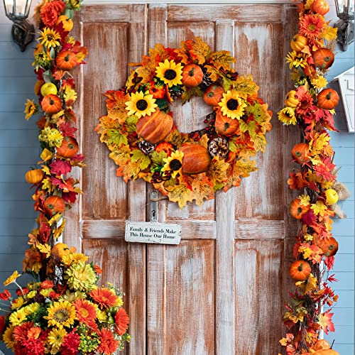 Artificial Pumpkin Fall Harvest Foam Decor Set - 7 Pieces for Halloween & Autumn