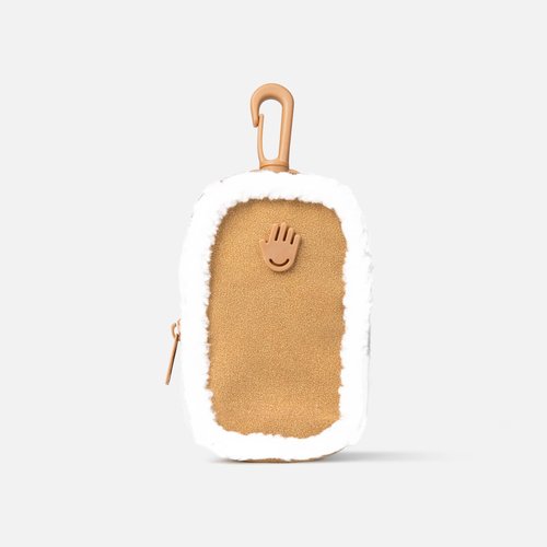 Touchland Special Edition Vegan Shearling Touchette, Attachable Fashion Accessory with Snap Hook for Touchland Mist
