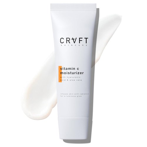 Hair Craft Co. Vitamin C Moisturizer - Brightening Face Cream for Radiance | 1.7oz - Anti-Aging & Hydrating for All Skin Types