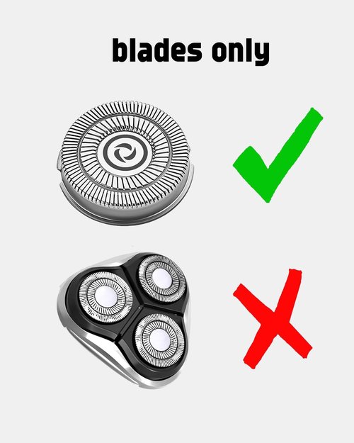 RMS8101 Replacement Blades for Men's Electric Shaver RMS7109, 9PCS RMS8101 Blades for Electric Razor for Men, 2 Cleaning Brush