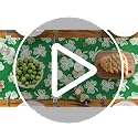 Lucky Clover Table Runner 13x48 Inch - Green Seasonal Kitchen Decor