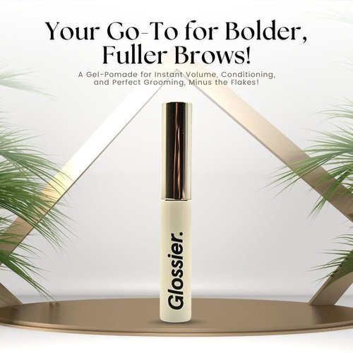 Glossier Boy Brow Volumizing Eyebrow Gel - Medium-Dark Brown for Fuller, Defined Brows