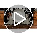 Ghost Boo Halloween Placemats Set of 4 - 12 x 18 Inch Rectangular Black