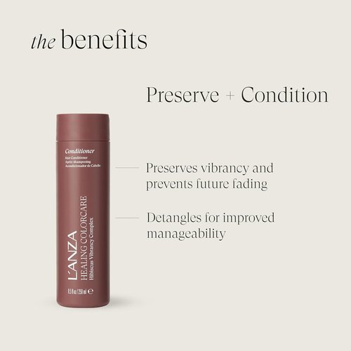 L'ANZA Healing Colorcare Shampoo & Conditioner Set - Color-Safe Repair for Dry, Damaged Hair | Moisturizes & Adds Shine
