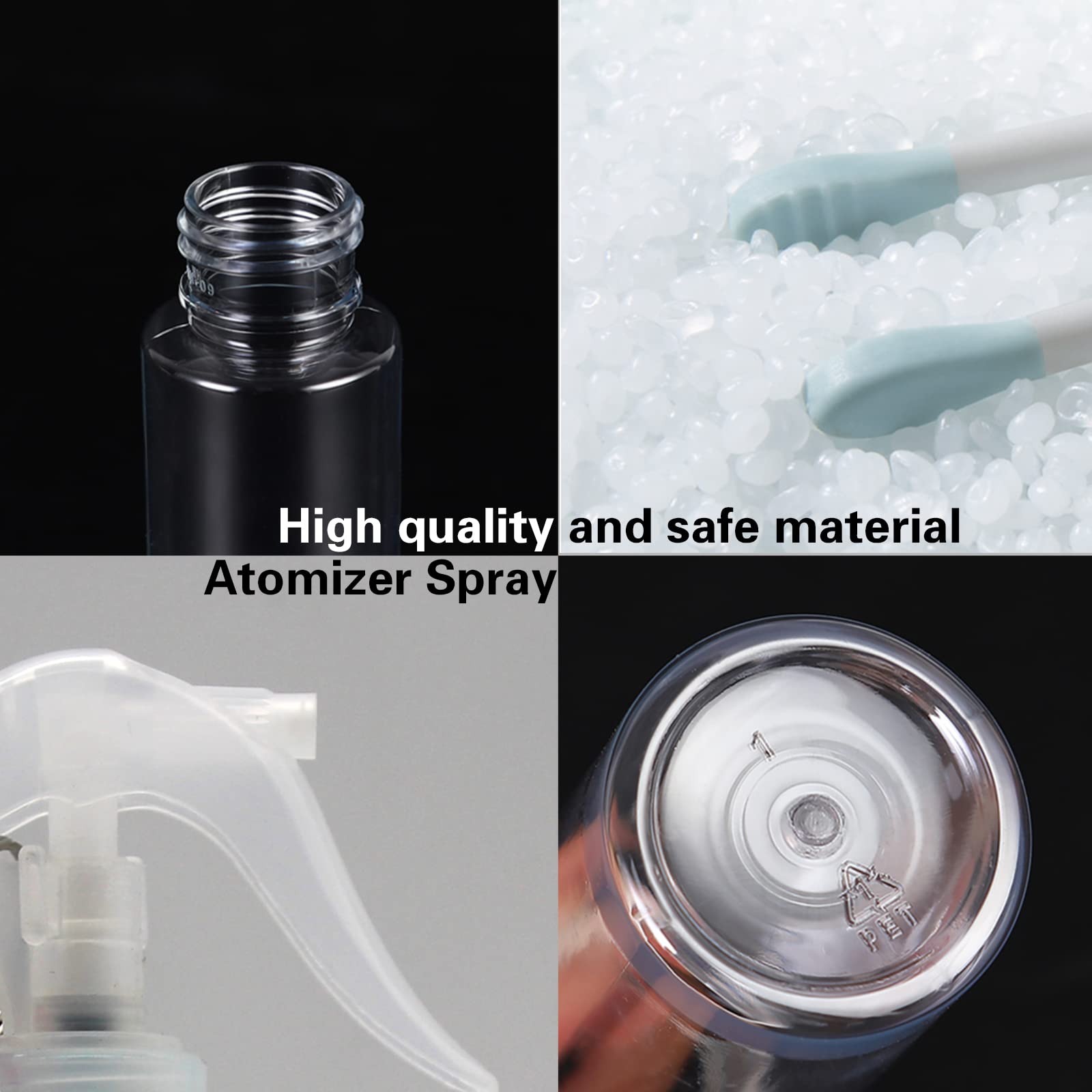 ZJSXINDI empty spray bottle for hand sanitizer, travel bottle with keychain,small spray bottle, mini spray bottle, empty spray bottle with leak-proof and refillable, 5pcs（2oz/60ml）