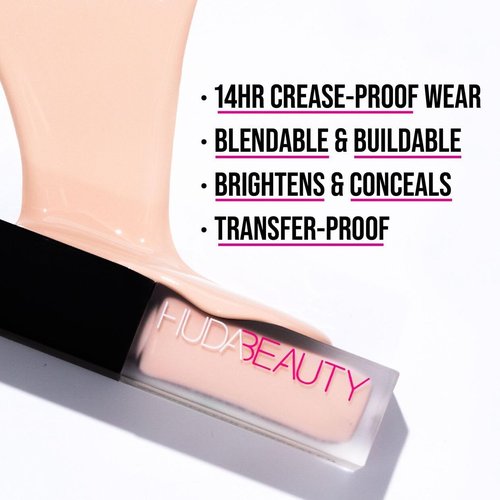 HUDA BEAUTY #FauxFilter Luminous Matte Buildable Coverage Crease Proof Concealer Nougat 2.5 Golden