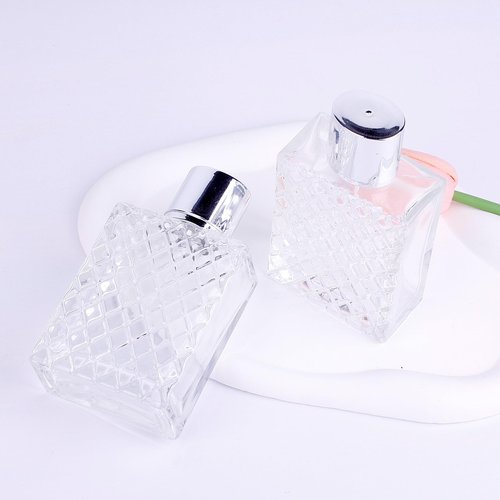Gsteng 100ml/3.4oz Glass Perfume Atomizer Bottles, 2pcs Refillable Empty Perfume Bottle Atomizer, Portable Cologne Travel Perfume Atomizer