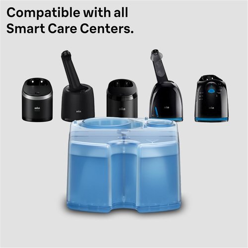 Braun Clean & Renew Refill Cartridges - Replacement Shaver Cleaner Liquid Solution, Pack of 10